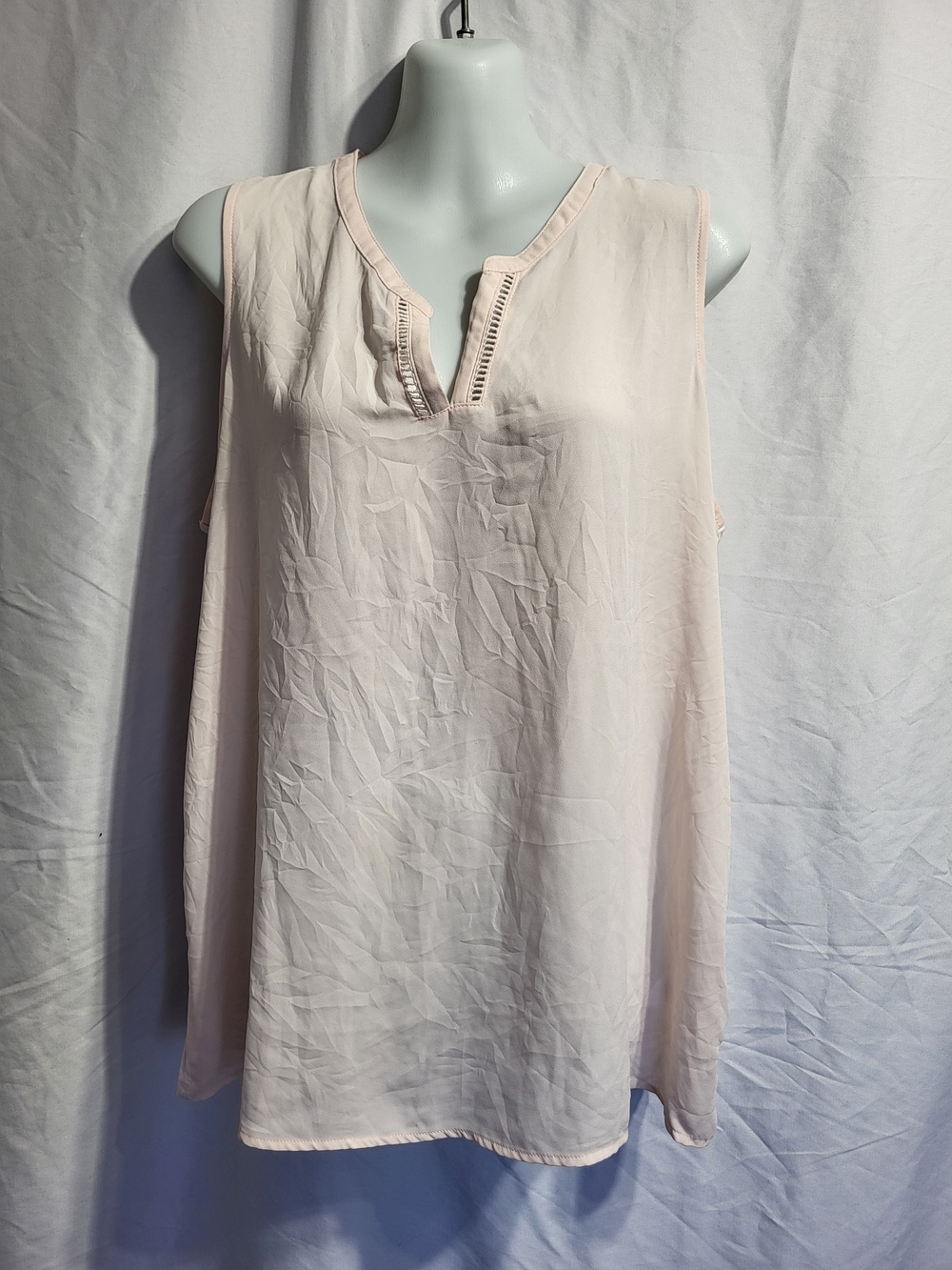 Reitmans Baby Pink  Scoop Neck Tank, Size XL